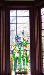 Unique details, such as the stained glass windows, sets the Stickney home apart from other local residences.