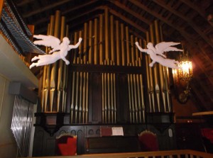 Estey pipe organ acquired in 1988 from St. Andrew's in Saginaw.