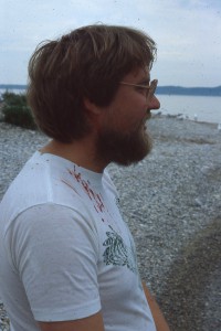 Author's student was injured after a gull swooped down on him. Hard hats are now "de rigueur" for the author's visits.