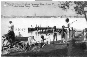 Photograph postcard courtesy of the History Center of Traverse City.