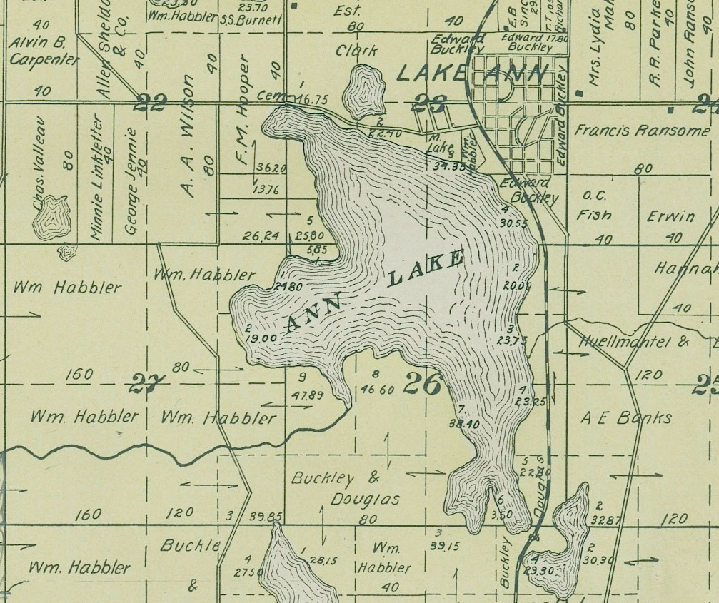 lake ann mi map