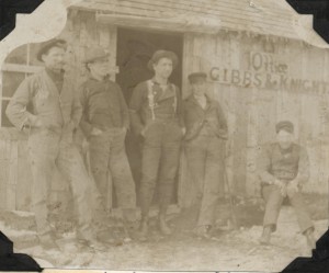 These guys are ready to party, beer and barbecue-style. Gentlemen sitting outside the Gibbs and Knight Mill office at Mayfield, 1906. Image courtesy of the Floyd Webster Historical Photograph Collection, Kingsley Branch Library.