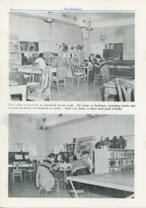 From "The Observer," 1973. Interior of the Traverse City Friendship Center.