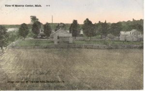 We are looking for a photo of the Hanie school for our archives; in the meantime, here is an image of the one-room schoolhouse at Monroe Center, south of Blair Township, ca. 1890. Image courtesy of Dave Pennington, 750.112907.444