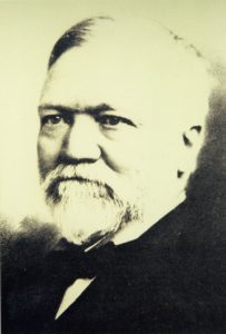 Andrew Carnegie, Scottish-American industrialist and library lover. "The man who acquires the ability to take full possession of his own mind may take possession of anything else to which he is justly entitled." Image courtesy of Marie Kulibert, TADL librarian/historian.