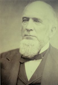 Perry Hannah, "Father of Traverse City," donated the Sixth Street property on which the City's Carnegie Library was built in 1905. Image courtesy of Marie Kulibert, TADL librarian/historian.